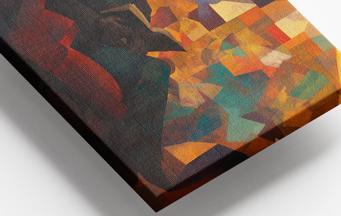 Black Man Reading Abstract African American wall art view 16