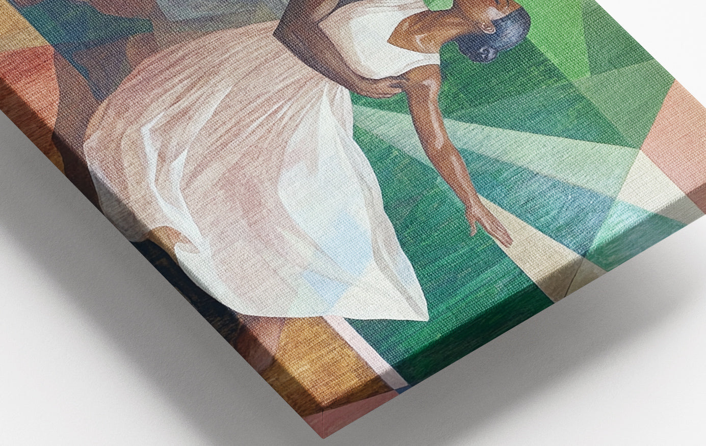 Close-up of Black Couple Dancing Black love wall art detail