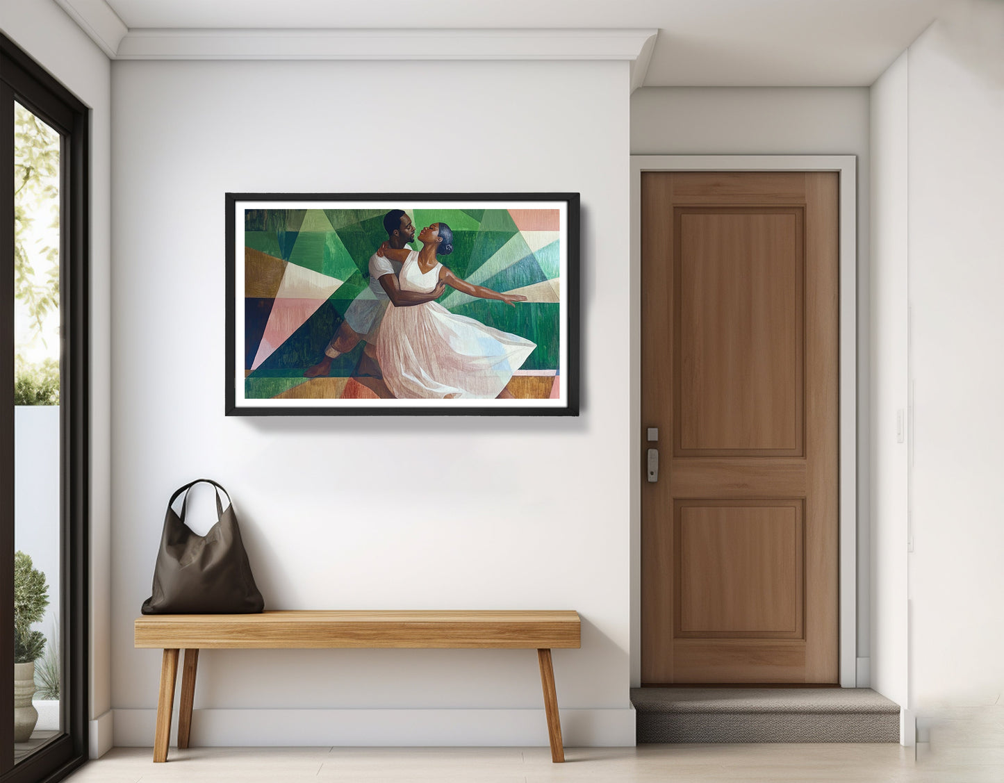 Black Couple Dancing Black love wall art view 71