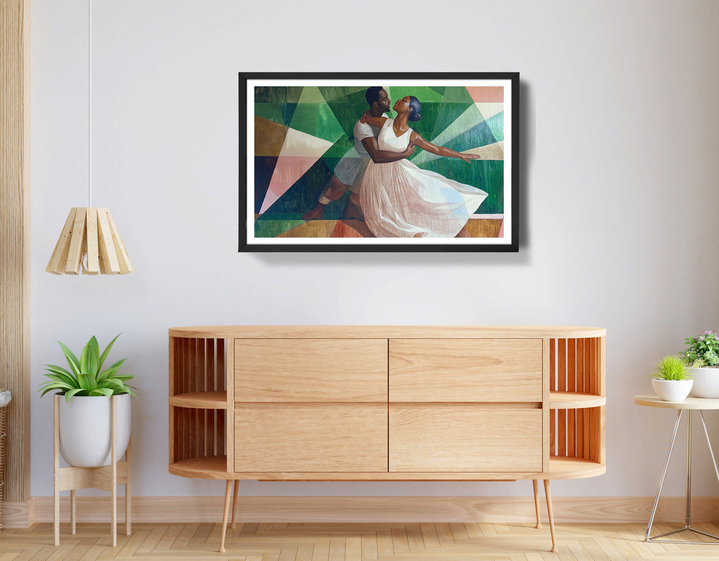 Black Couple Dancing Black love wall art view 68
