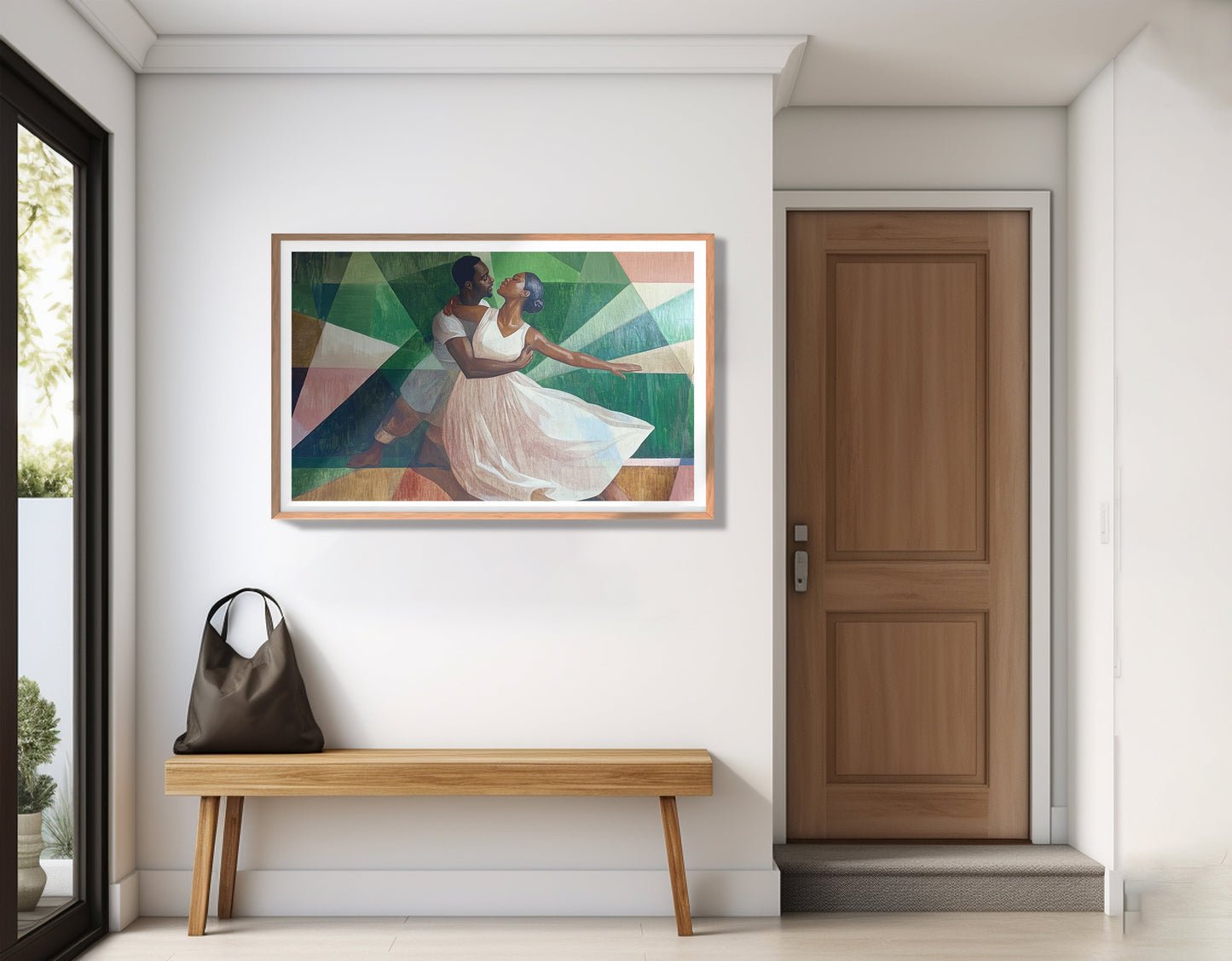 Black Couple Dancing Black love wall art view 83