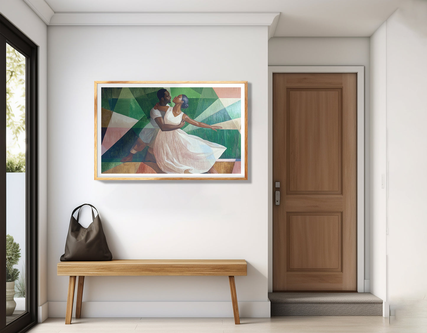 Black Couple Dancing Black love wall art view 77