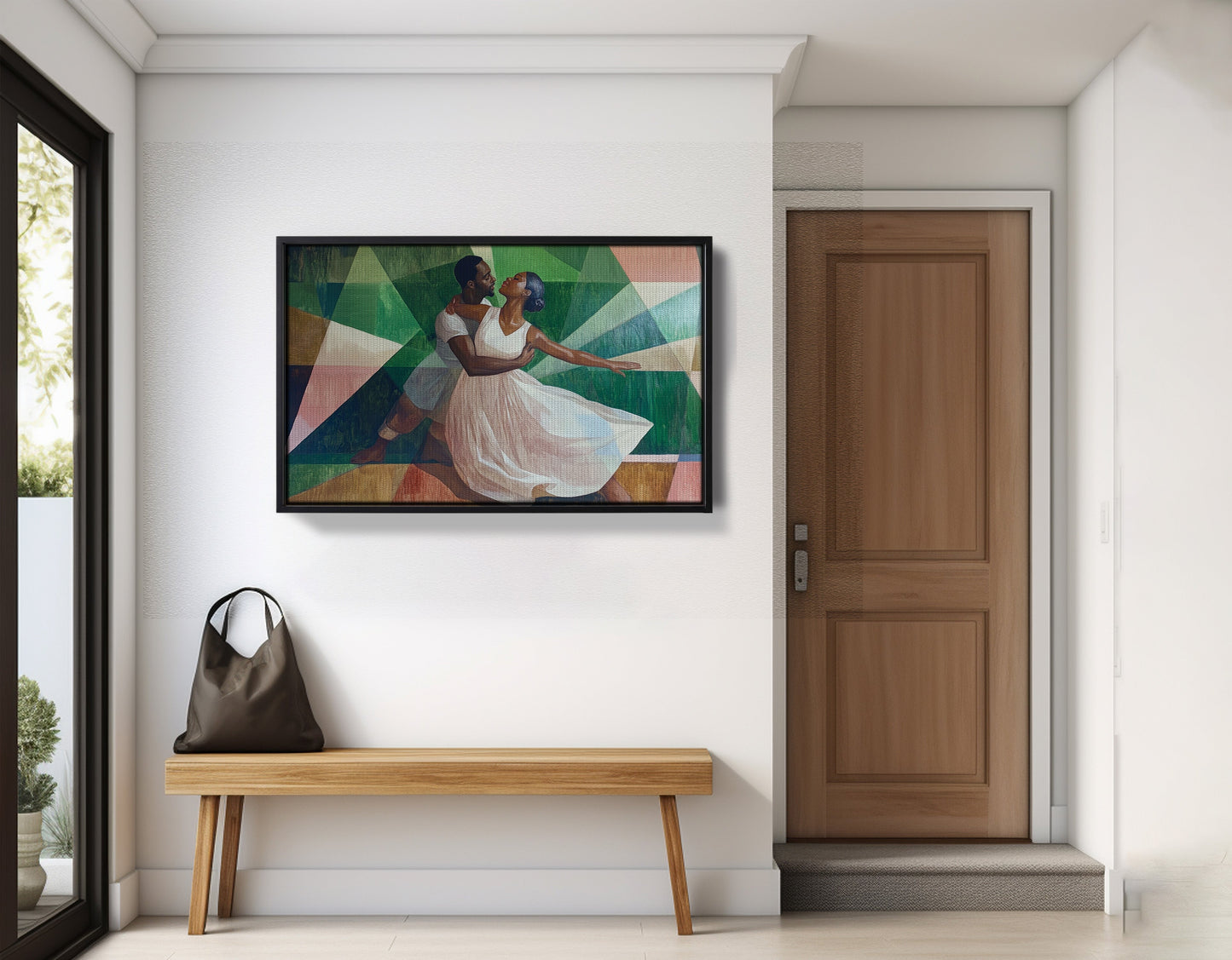 Black Couple Dancing Black love wall art view 29