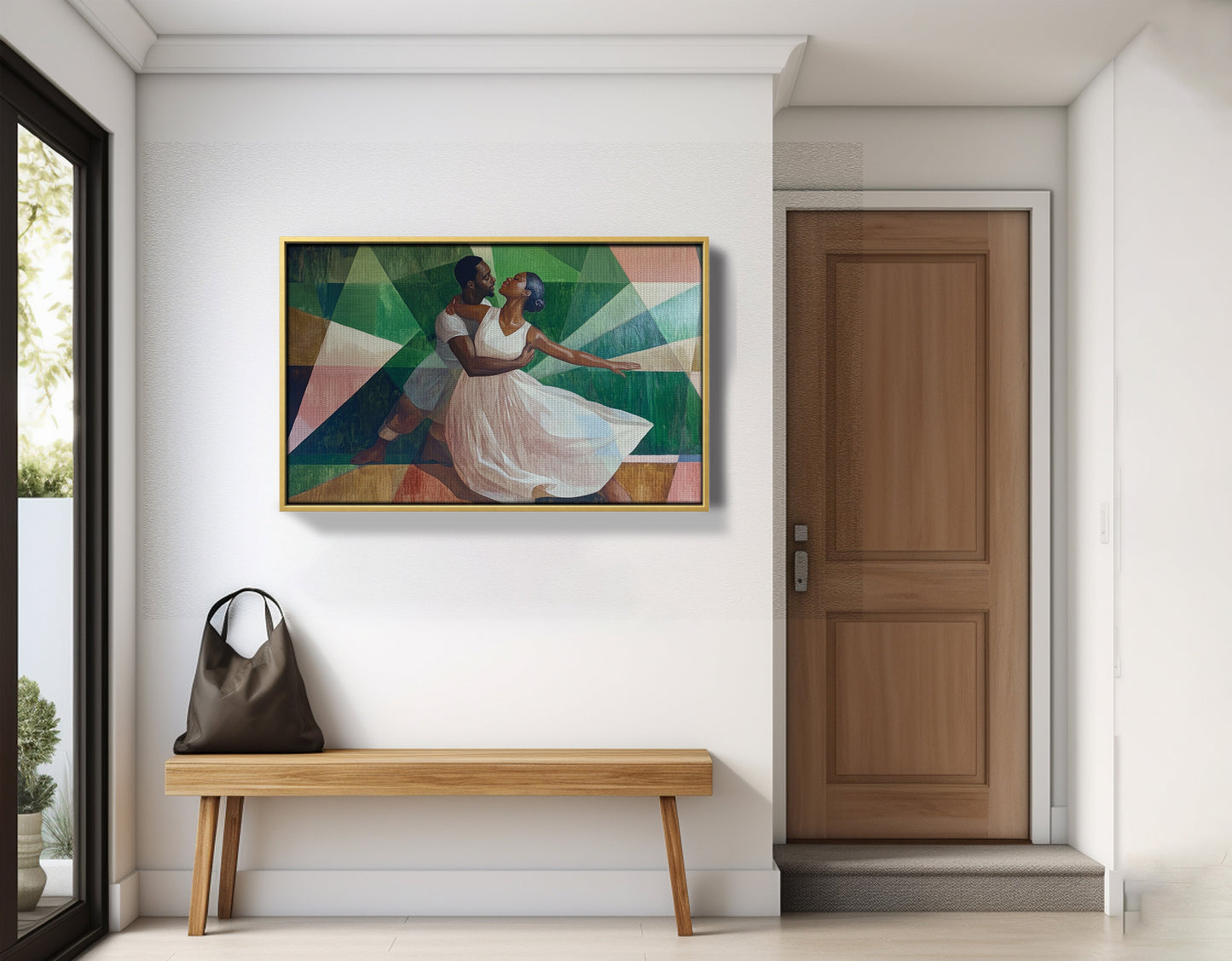 Black Couple Dancing Black love wall art view 41