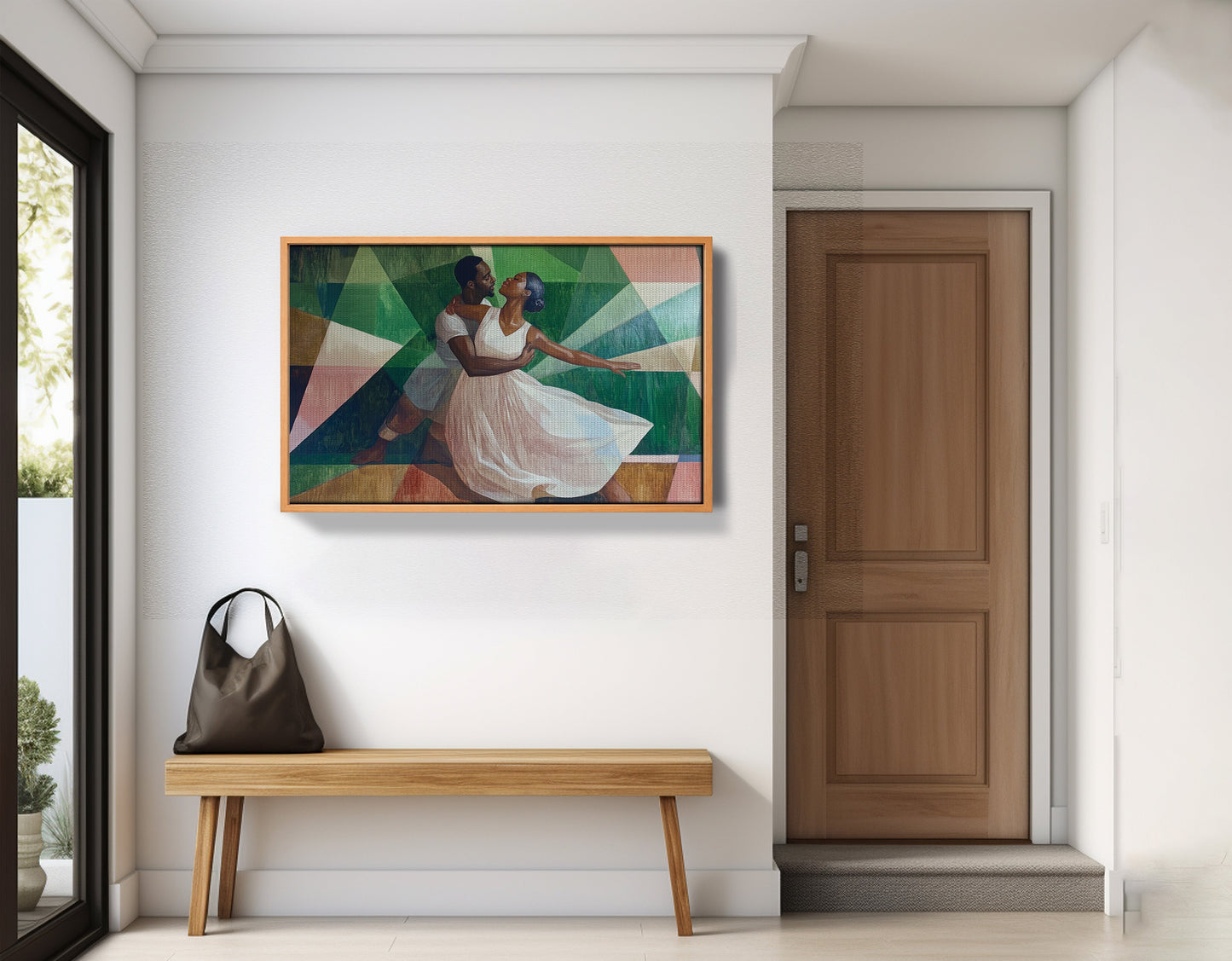 Black Couple Dancing Black love wall art view 47