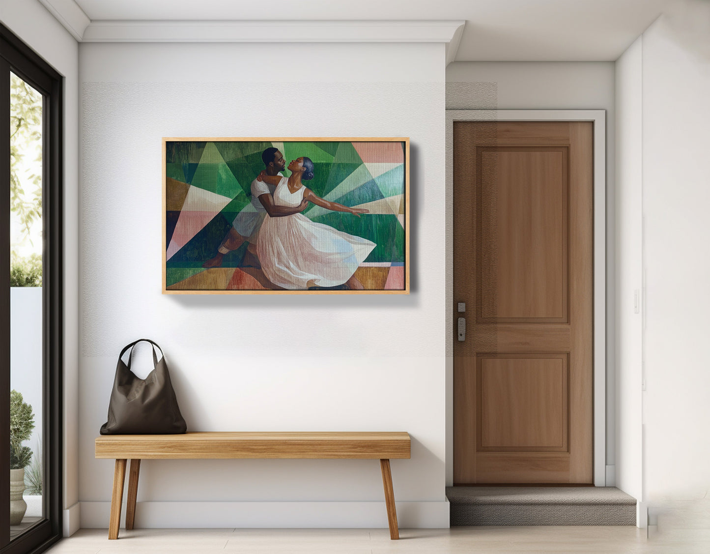 Black Couple Dancing Black love wall art view 53