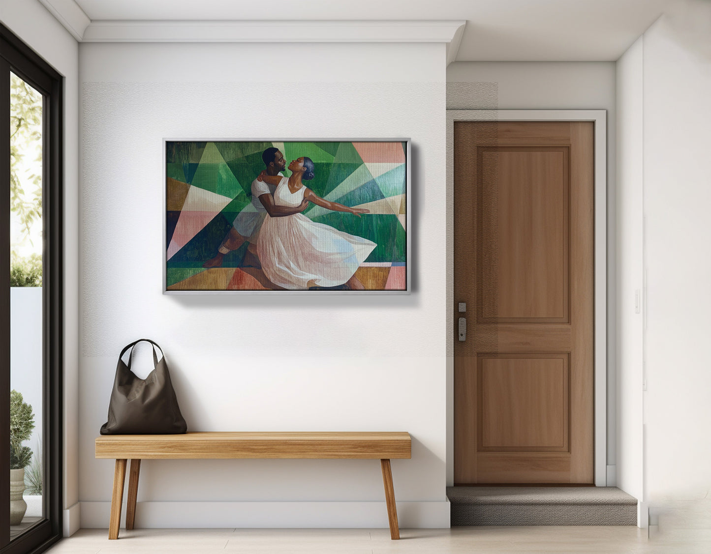 Black Couple Dancing Black love wall art view 59