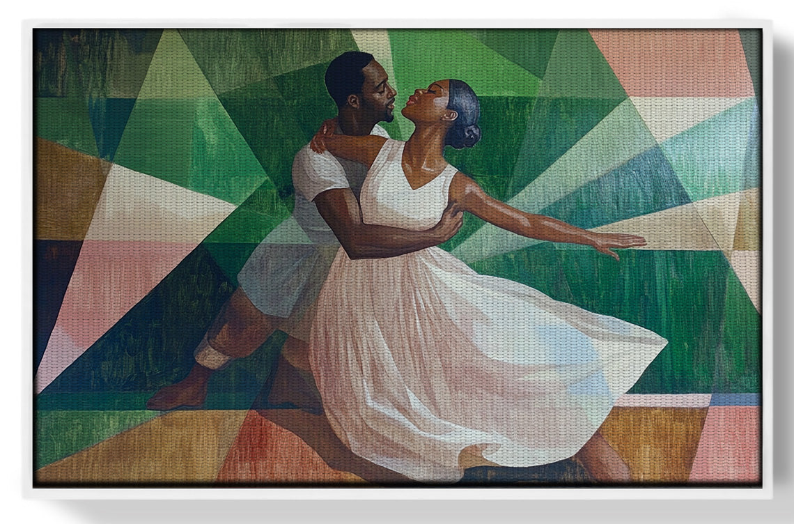 Black Couple Dancing Black love wall art view 61