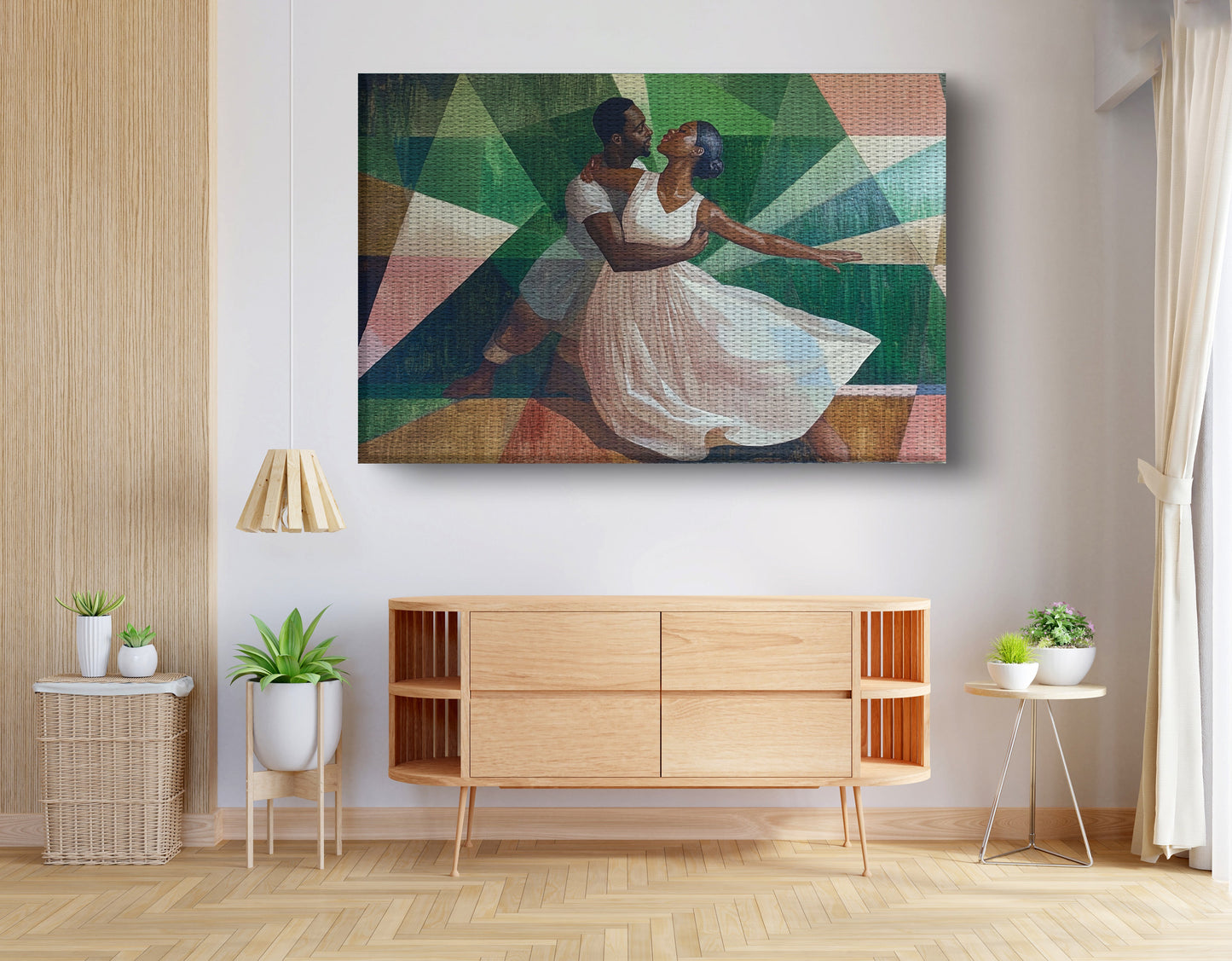 Black Couple Dancing Black love wall art view 14
