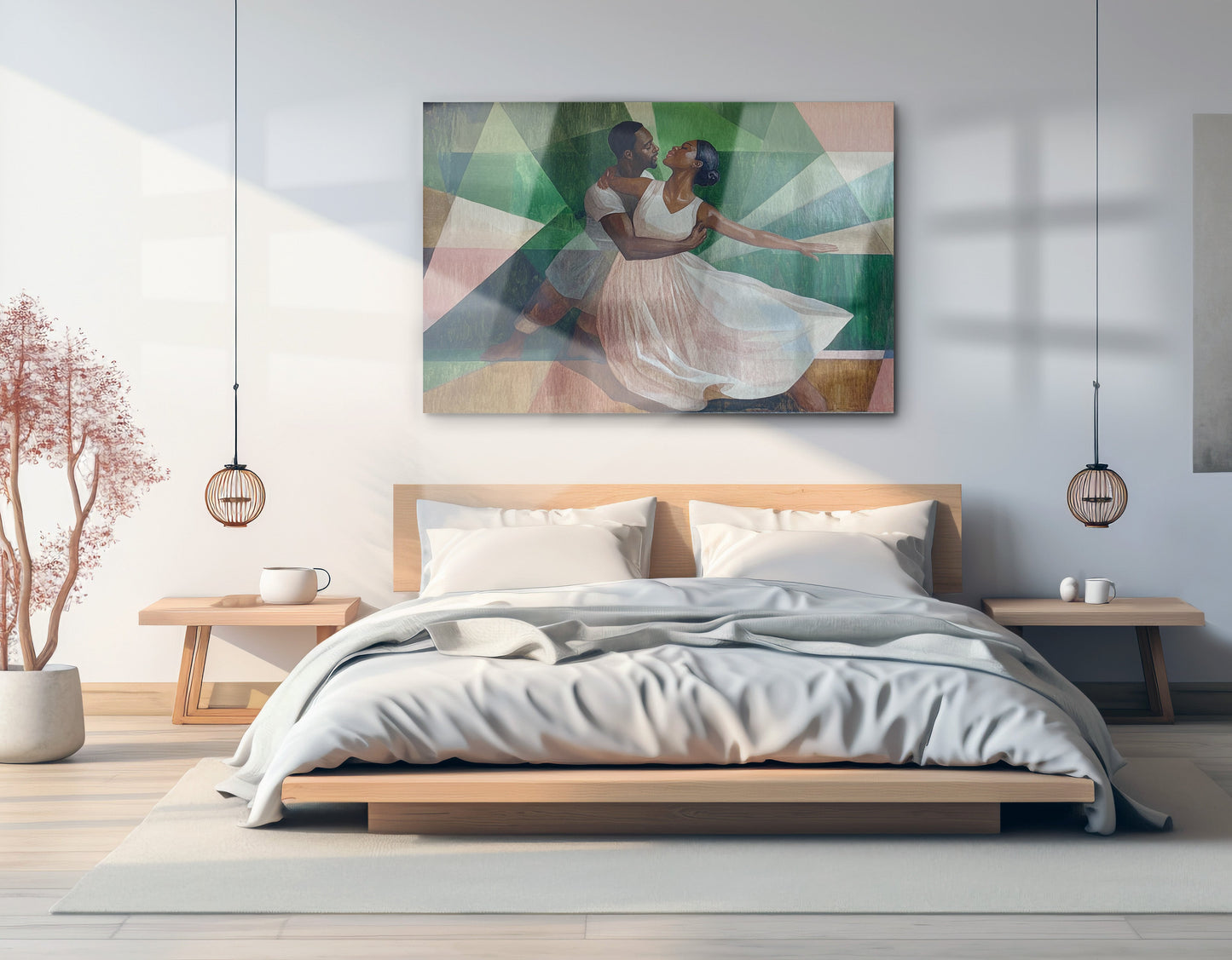 Black Couple Dancing Black love wall art view 21