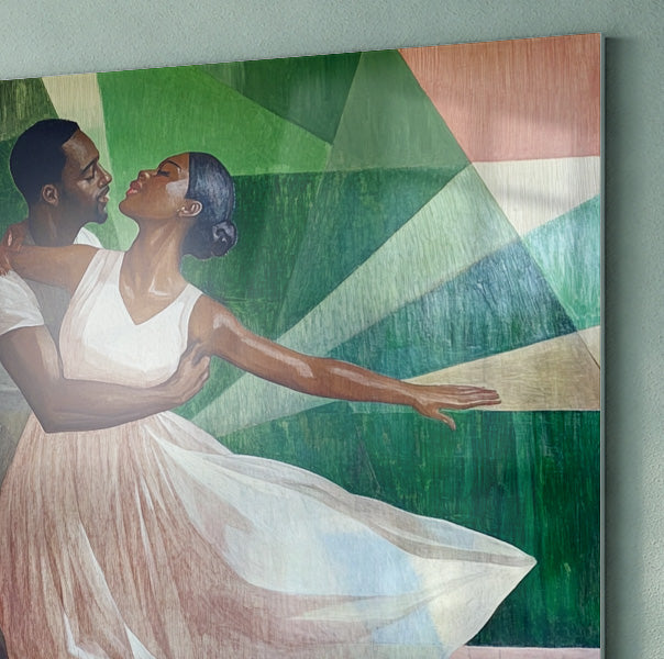 Black Couple Dancing Black love wall art view 22