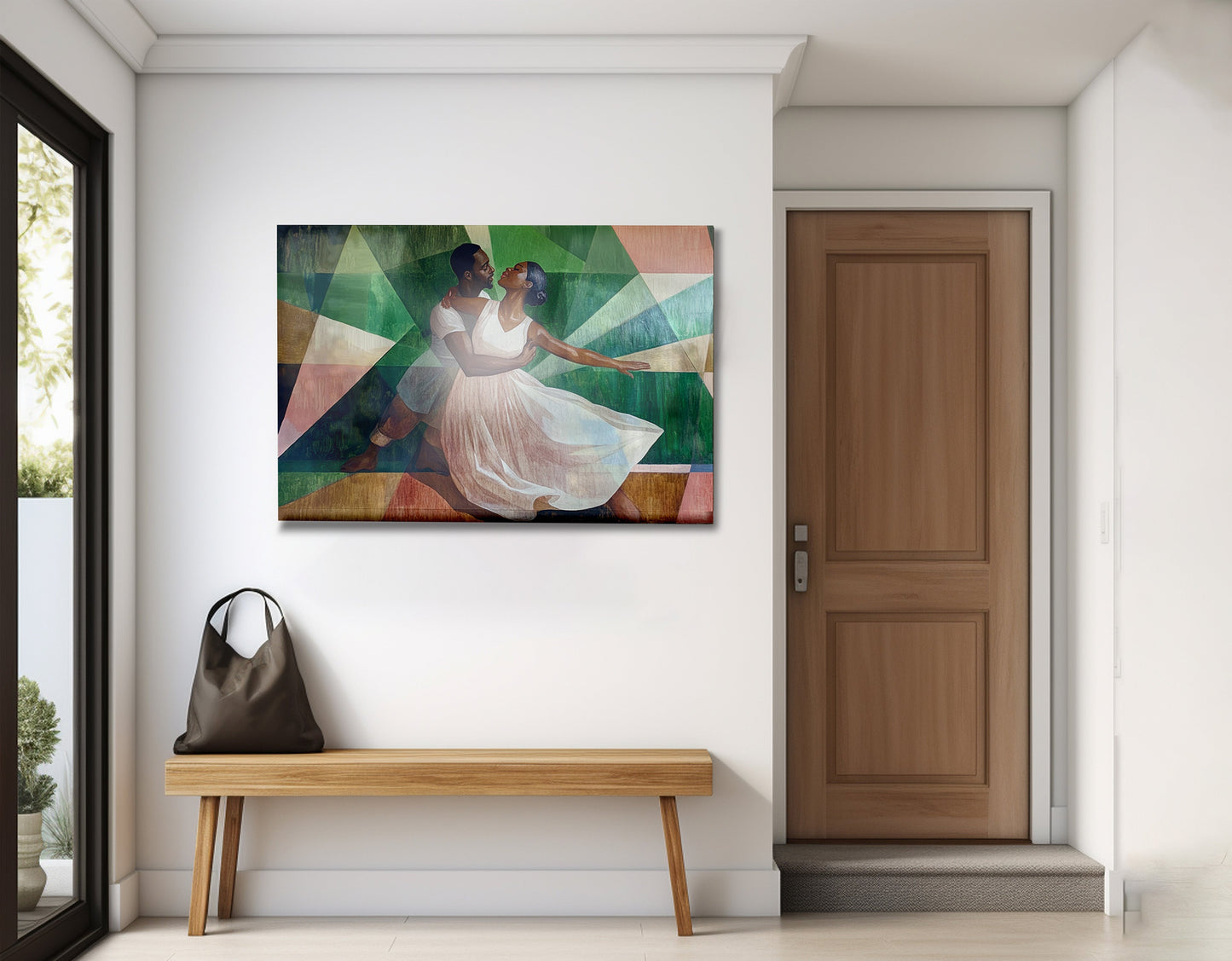 Black Couple Dancing Black love wall art view 23