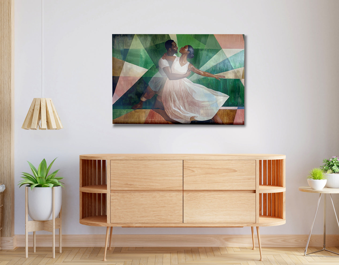 Black Couple Dancing Black love wall art view 20