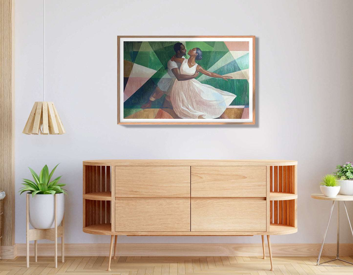 Black Couple Dancing Black love wall art view 80