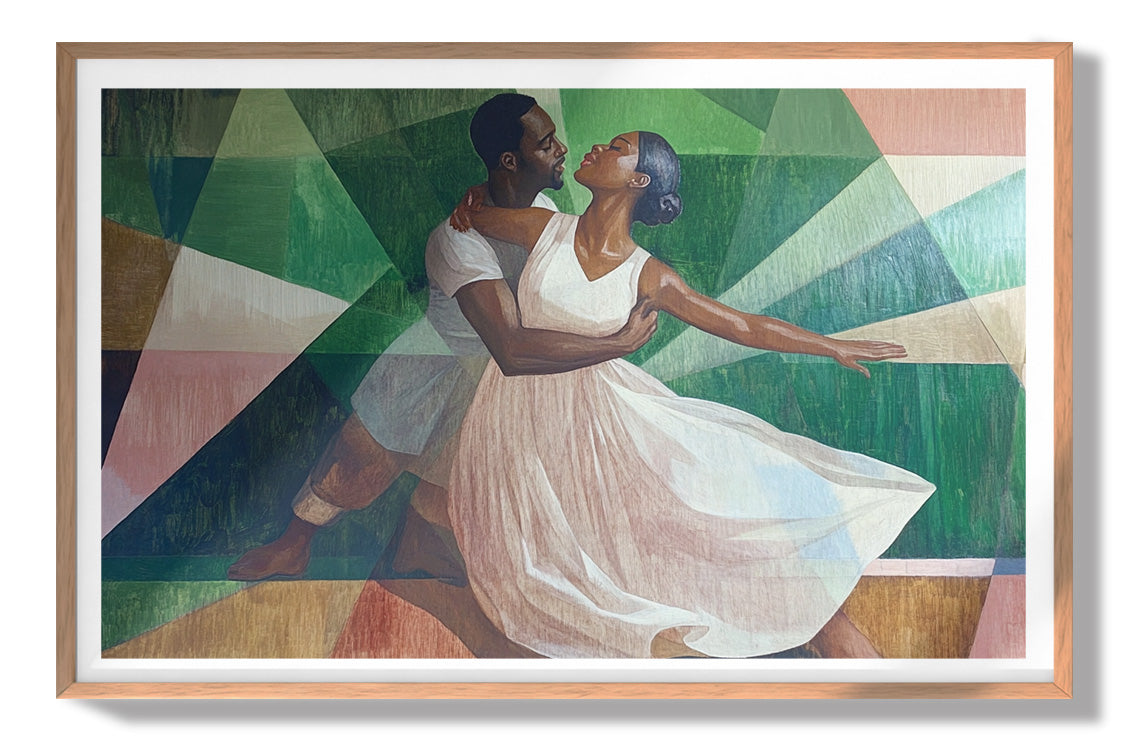 Black Couple Dancing Black love wall art view 79