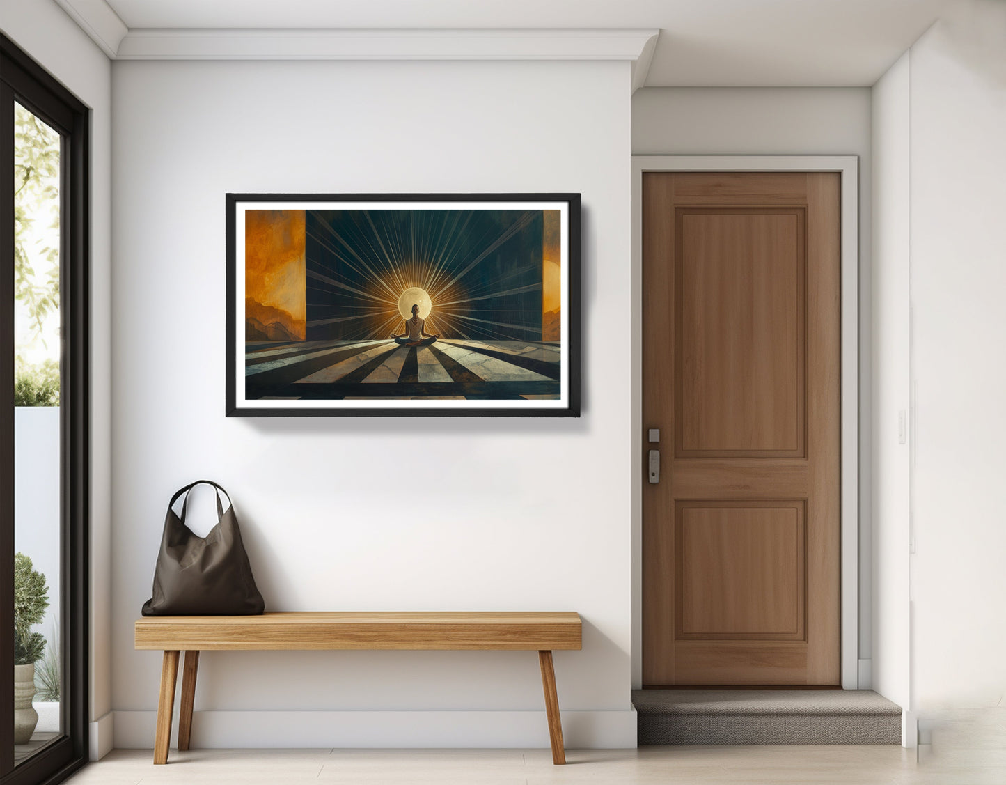 Black Woman Sunrise Meditation African American wall art view 71