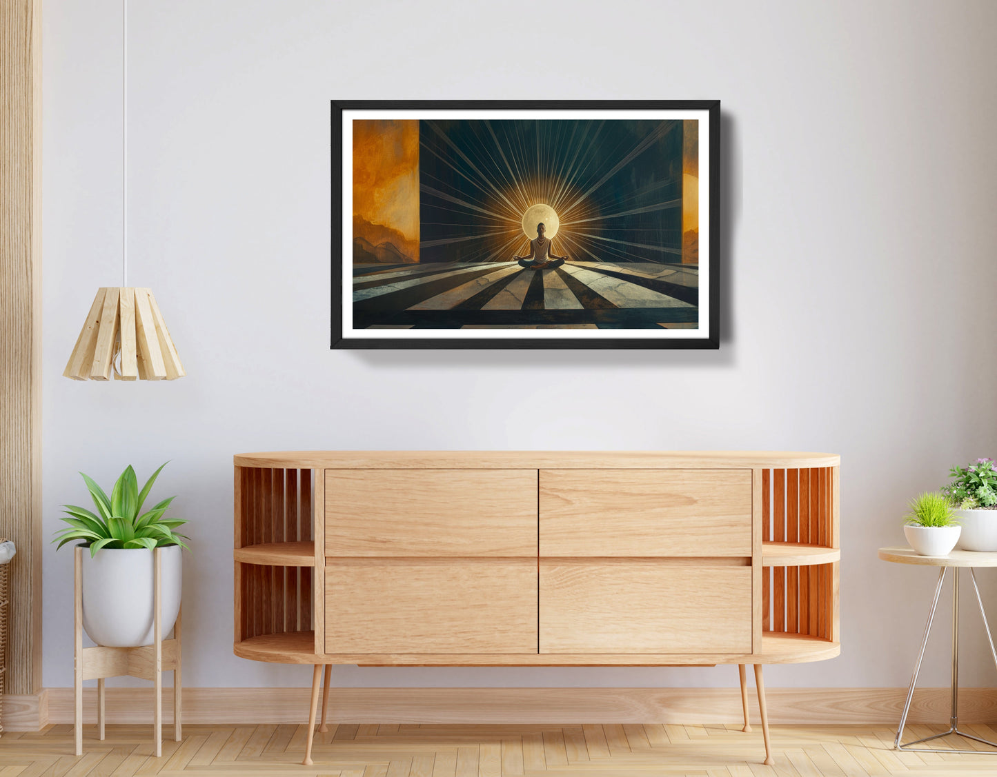 Black Woman Sunrise Meditation African American wall art view 68