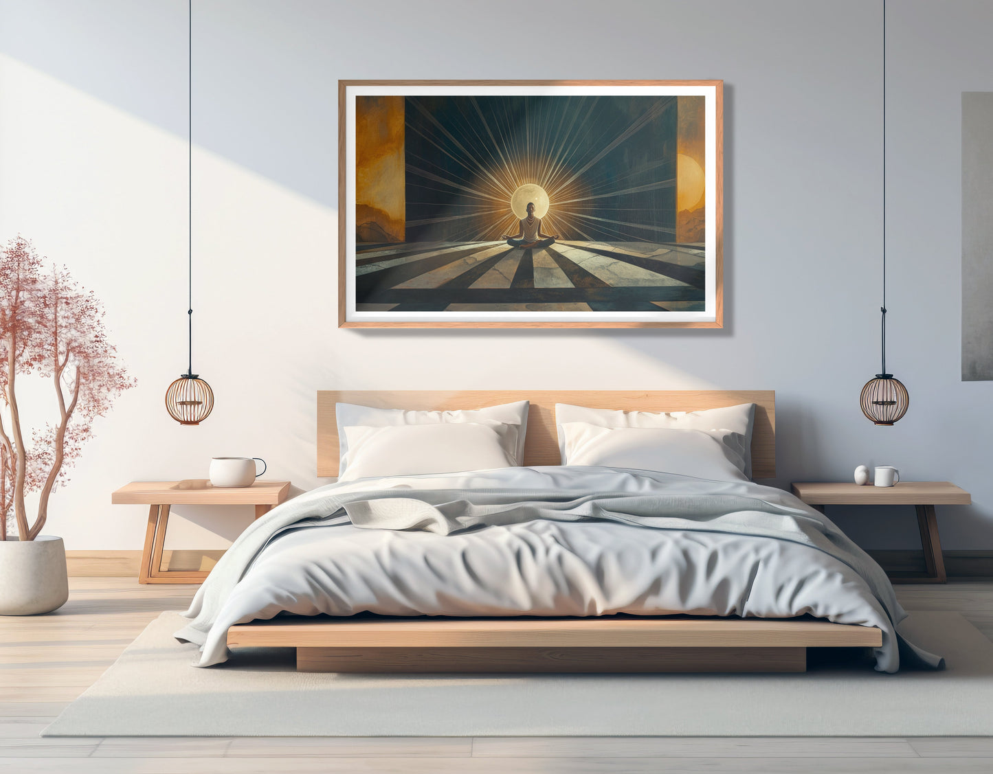 Black Woman Sunrise Meditation African American wall art view 81