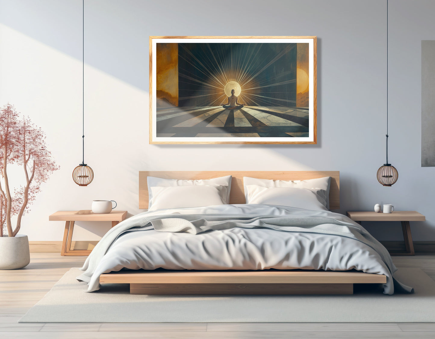 Black Woman Sunrise Meditation African American wall art view 75