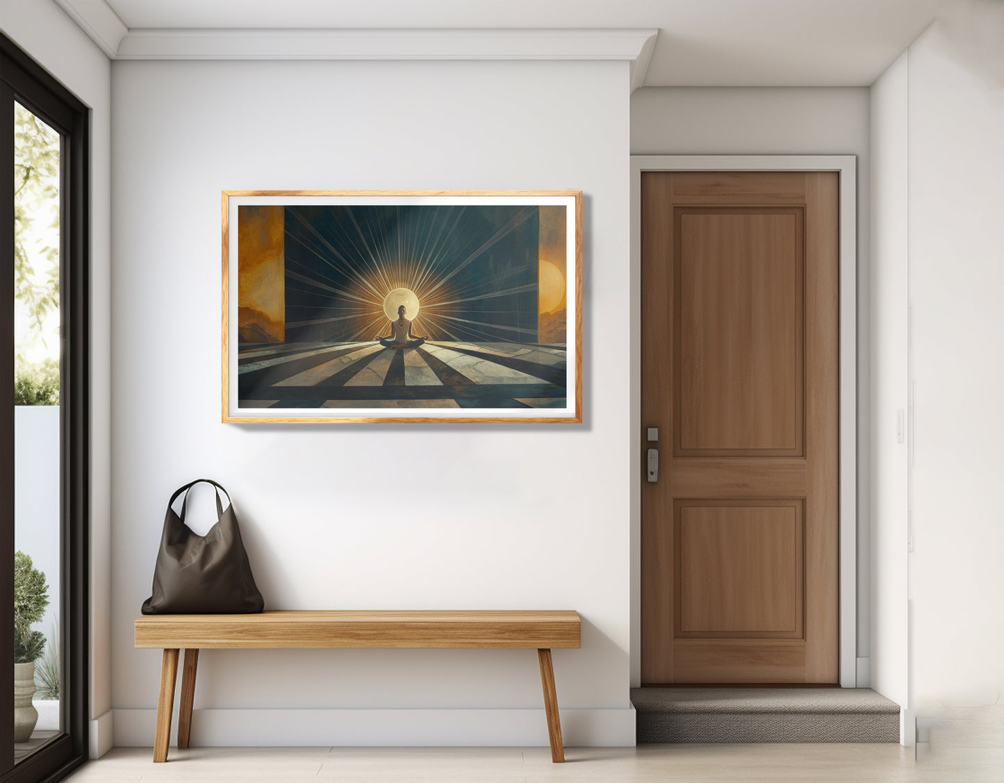 Black Woman Sunrise Meditation African American wall art view 77