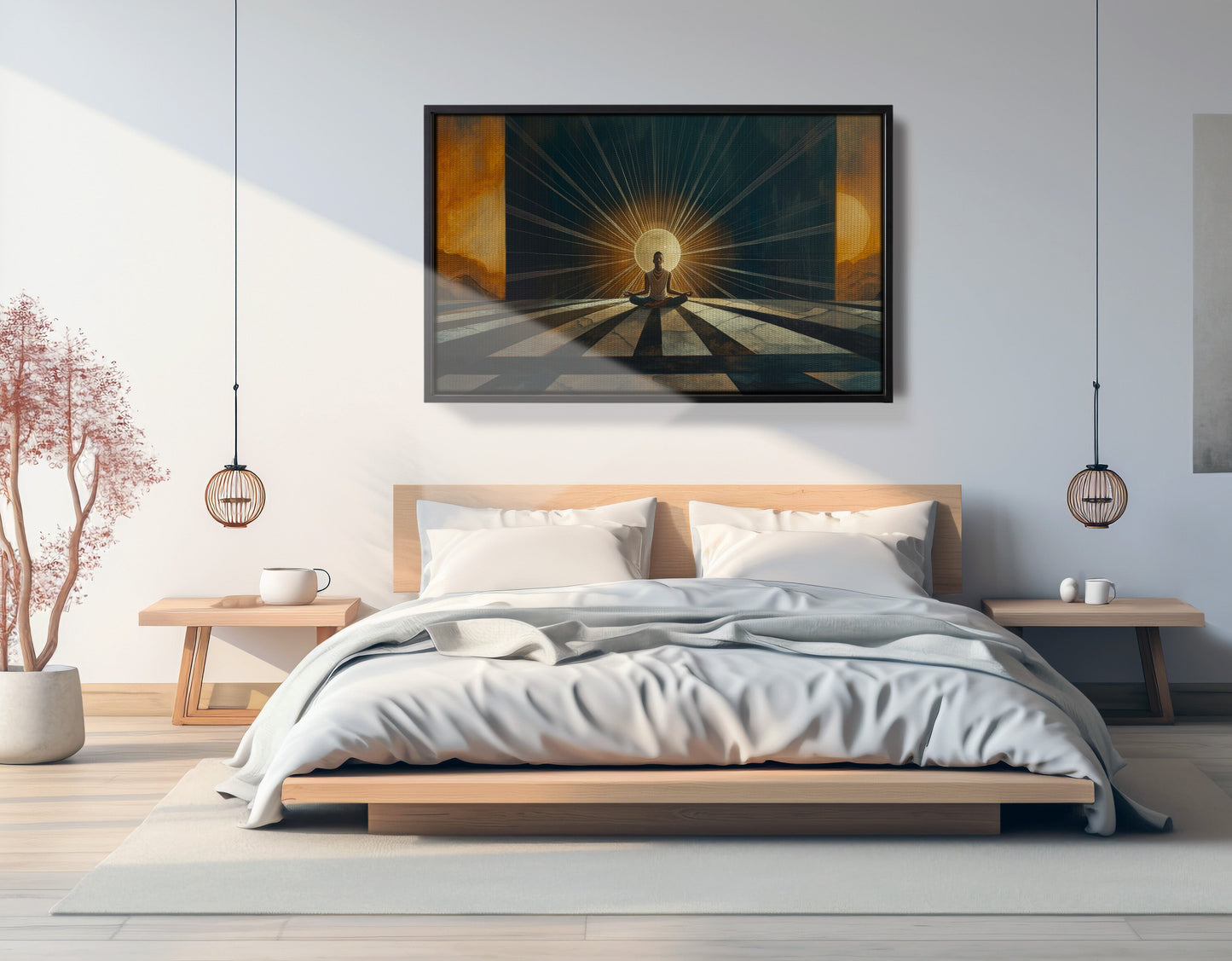 Black Woman Sunrise Meditation African American wall art view 27