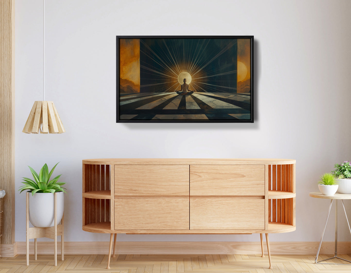 Black Woman Sunrise Meditation African American wall art view 26