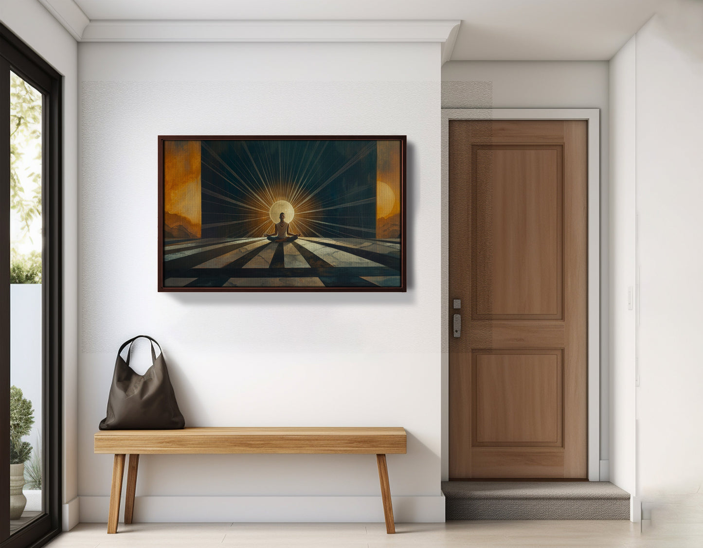 Black Woman Sunrise Meditation African American wall art view 35