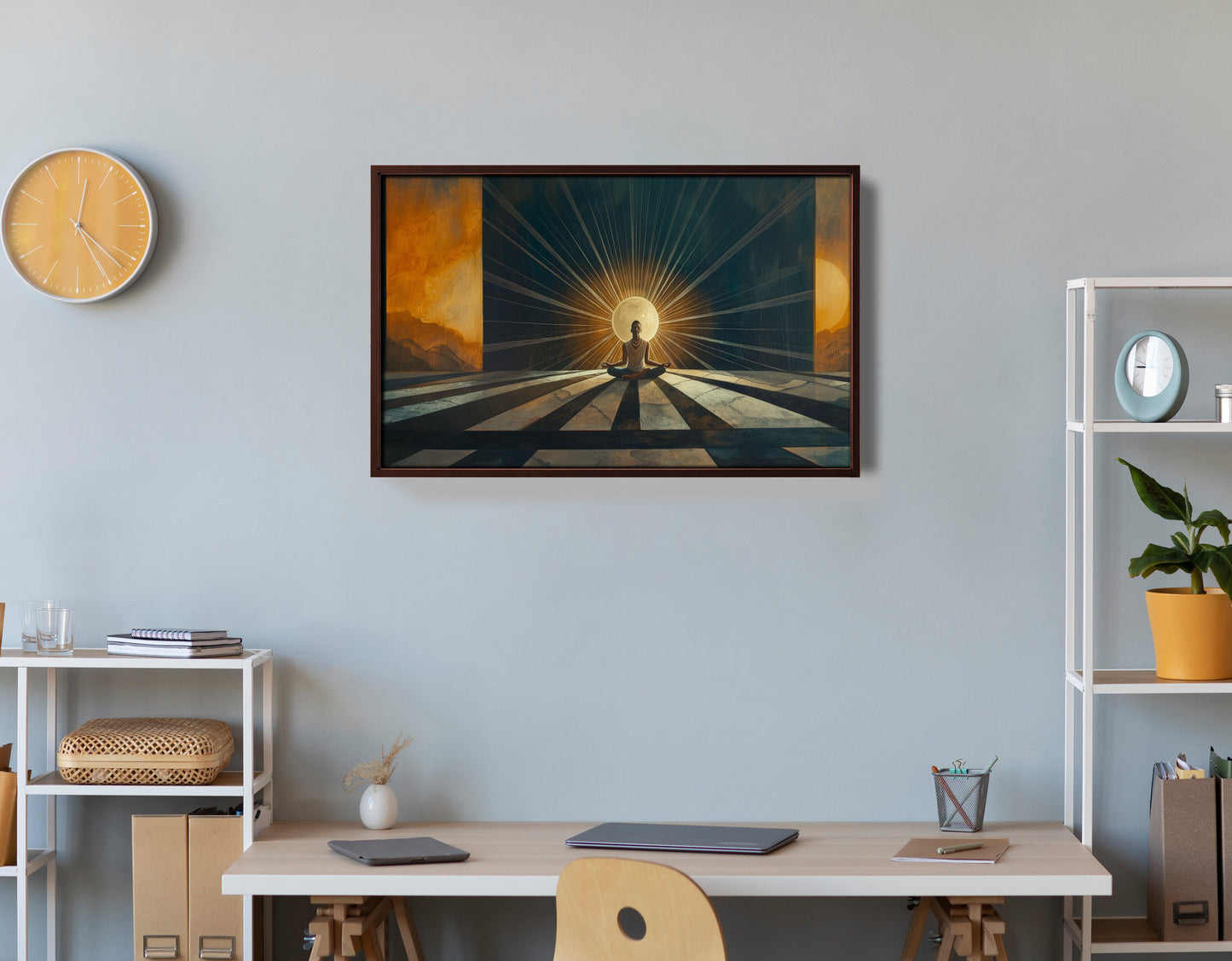 Black Woman Sunrise Meditation African American wall art view 36