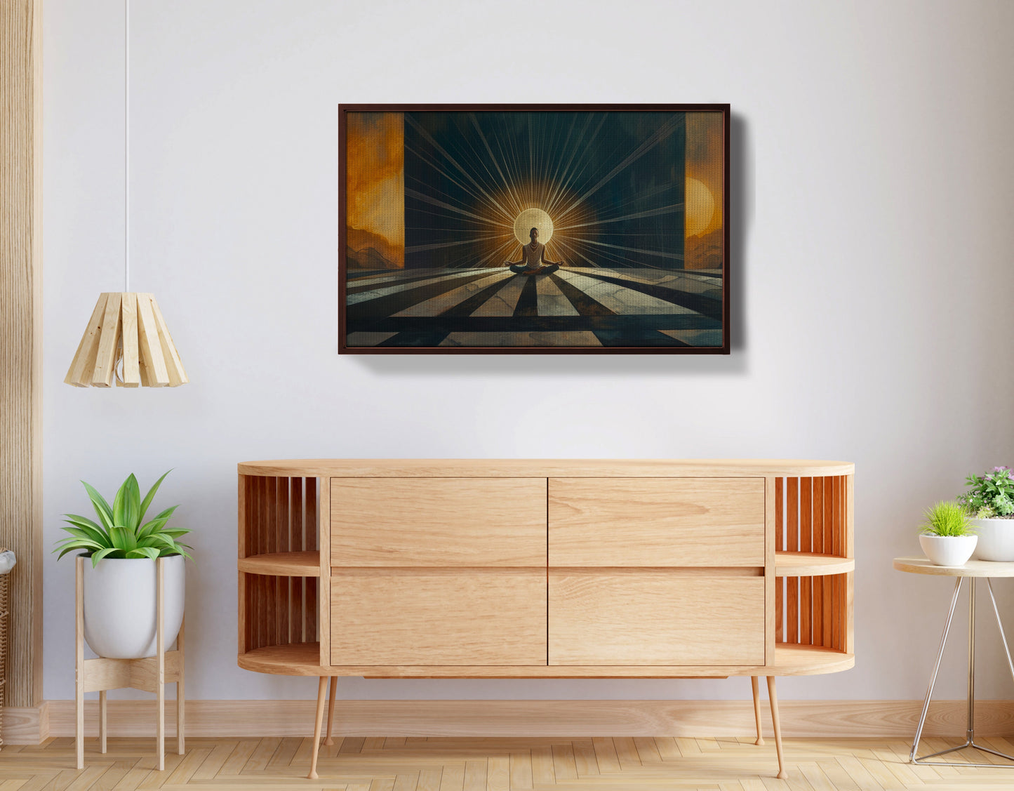 Black Woman Sunrise Meditation African American wall art view 32