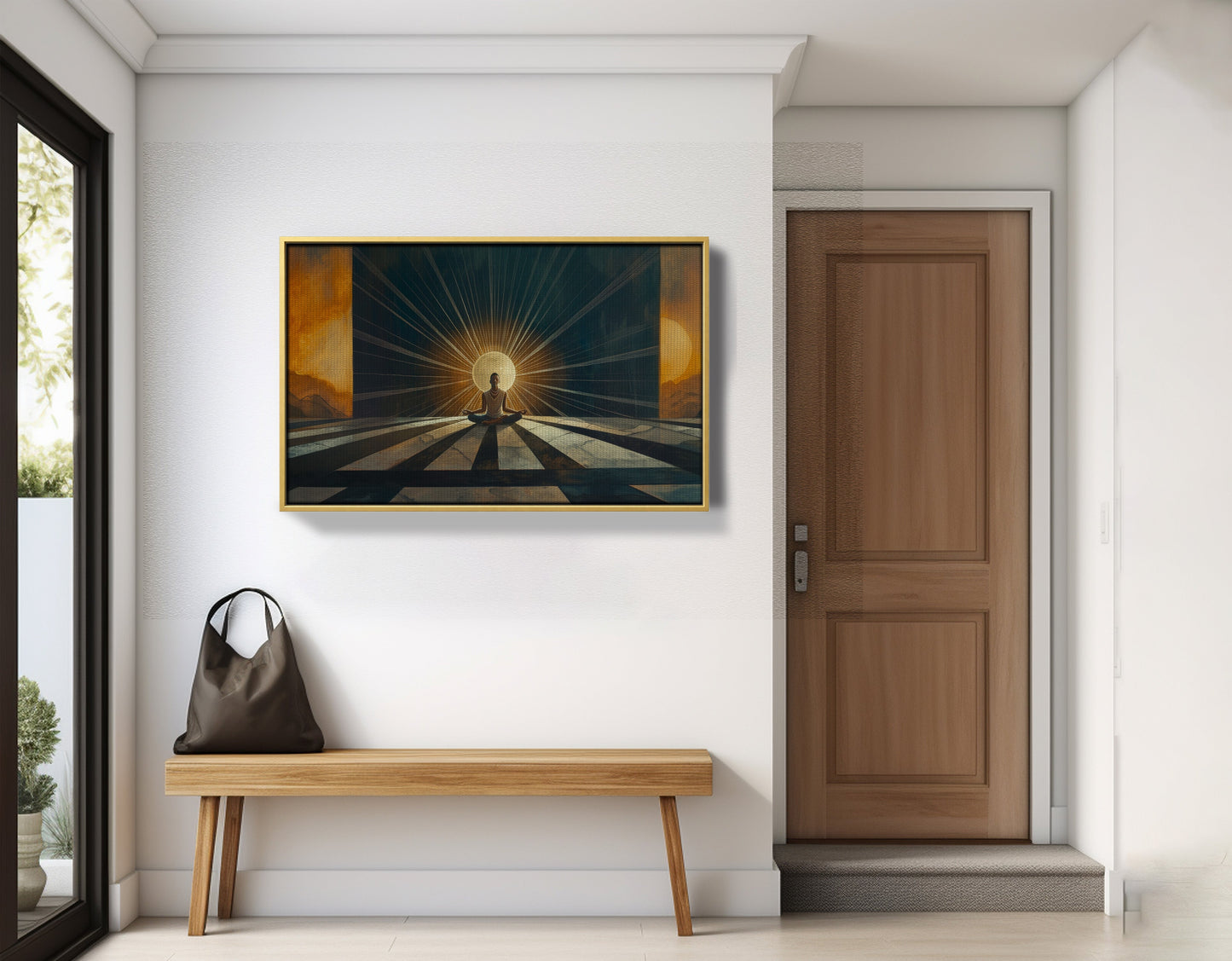 Black Woman Sunrise Meditation African American wall art view 41