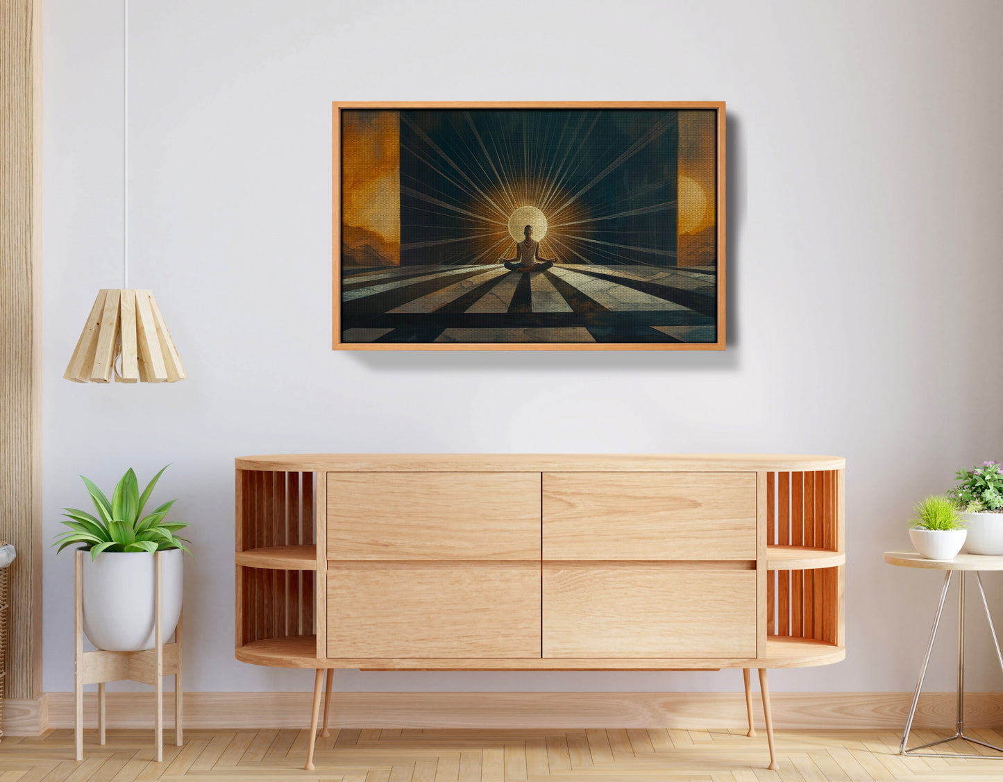 Black Woman Sunrise Meditation African American wall art view 44