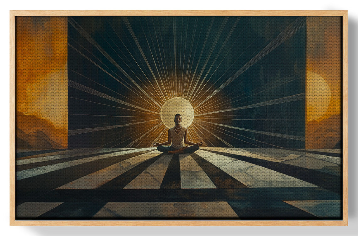 Black Woman Sunrise Meditation African American wall art view 49