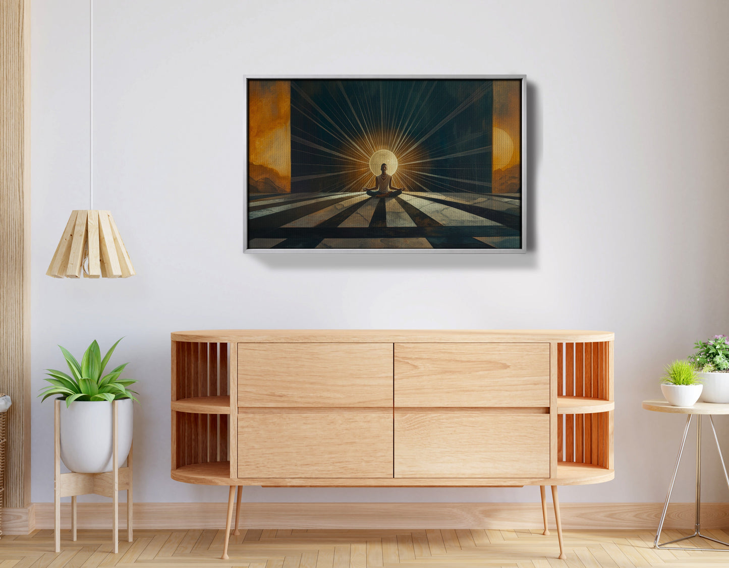 Black Woman Sunrise Meditation African American wall art view 56