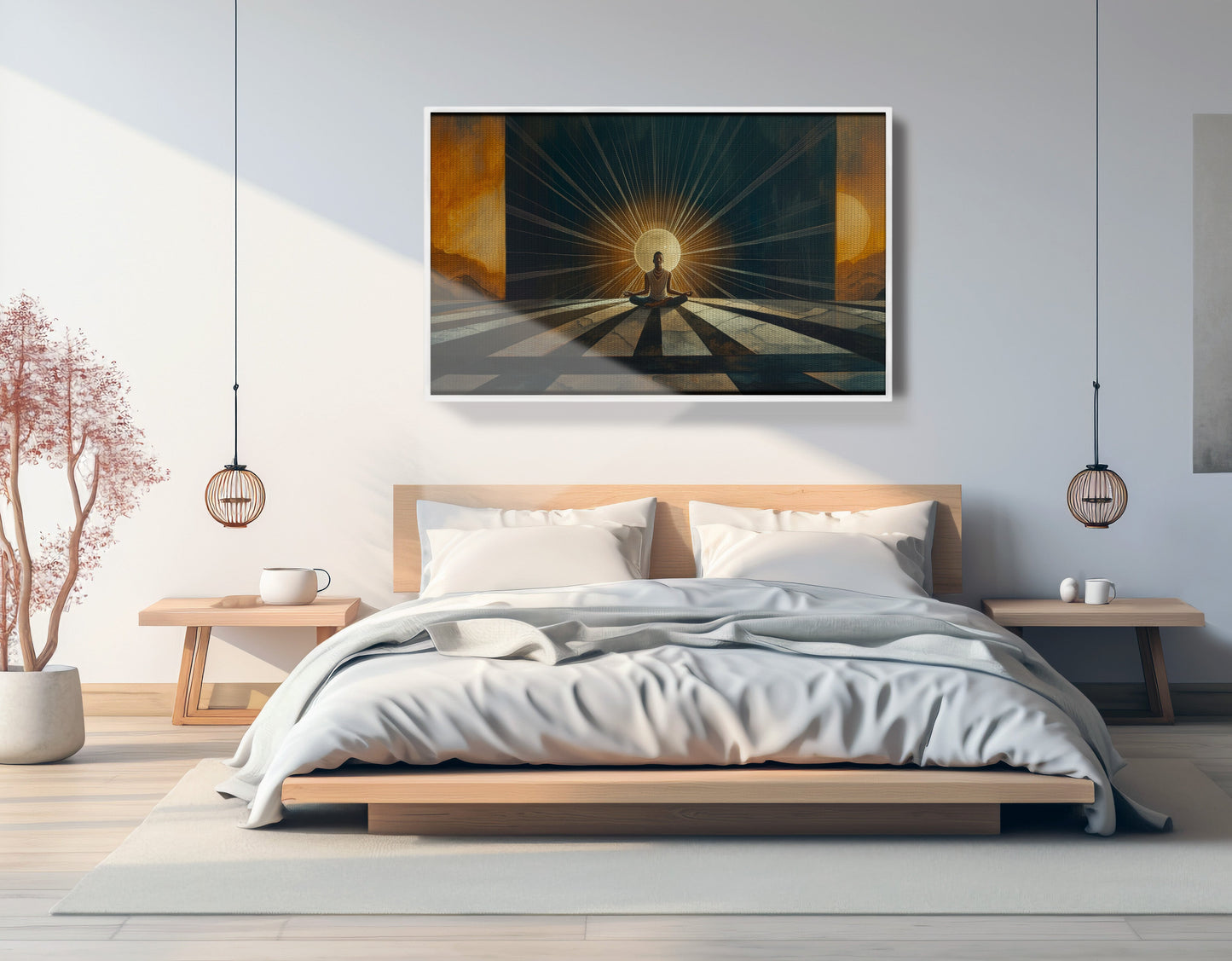 Black Woman Sunrise Meditation African American wall art view 63