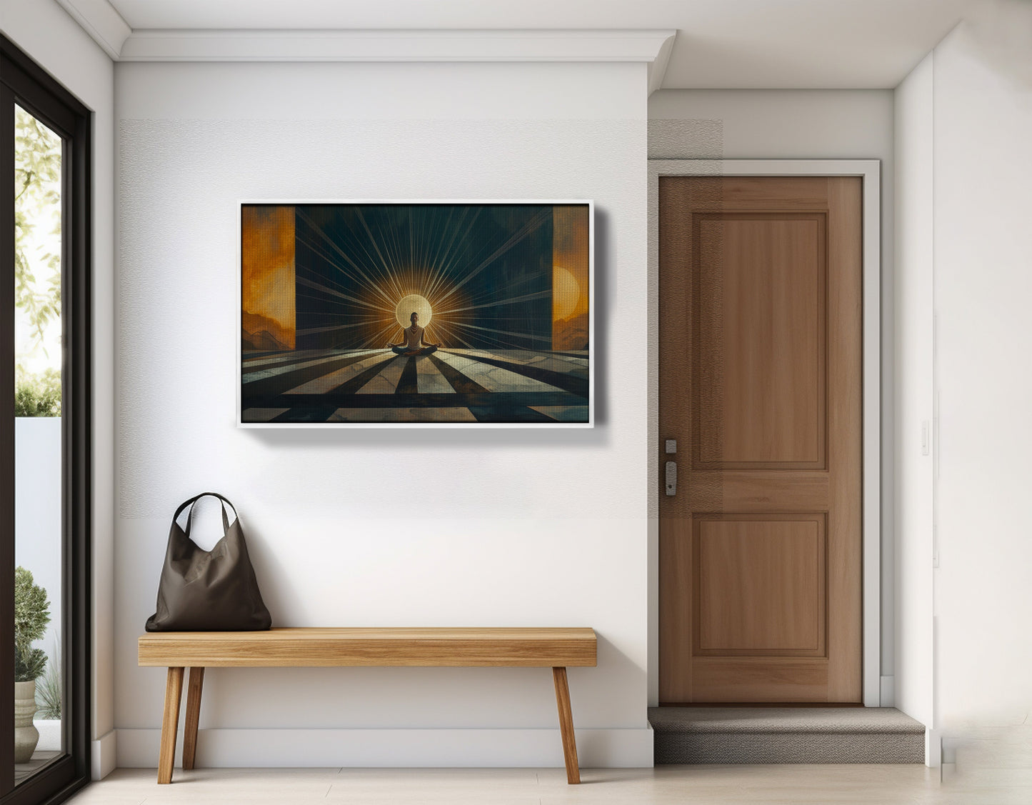 Black Woman Sunrise Meditation African American wall art view 65