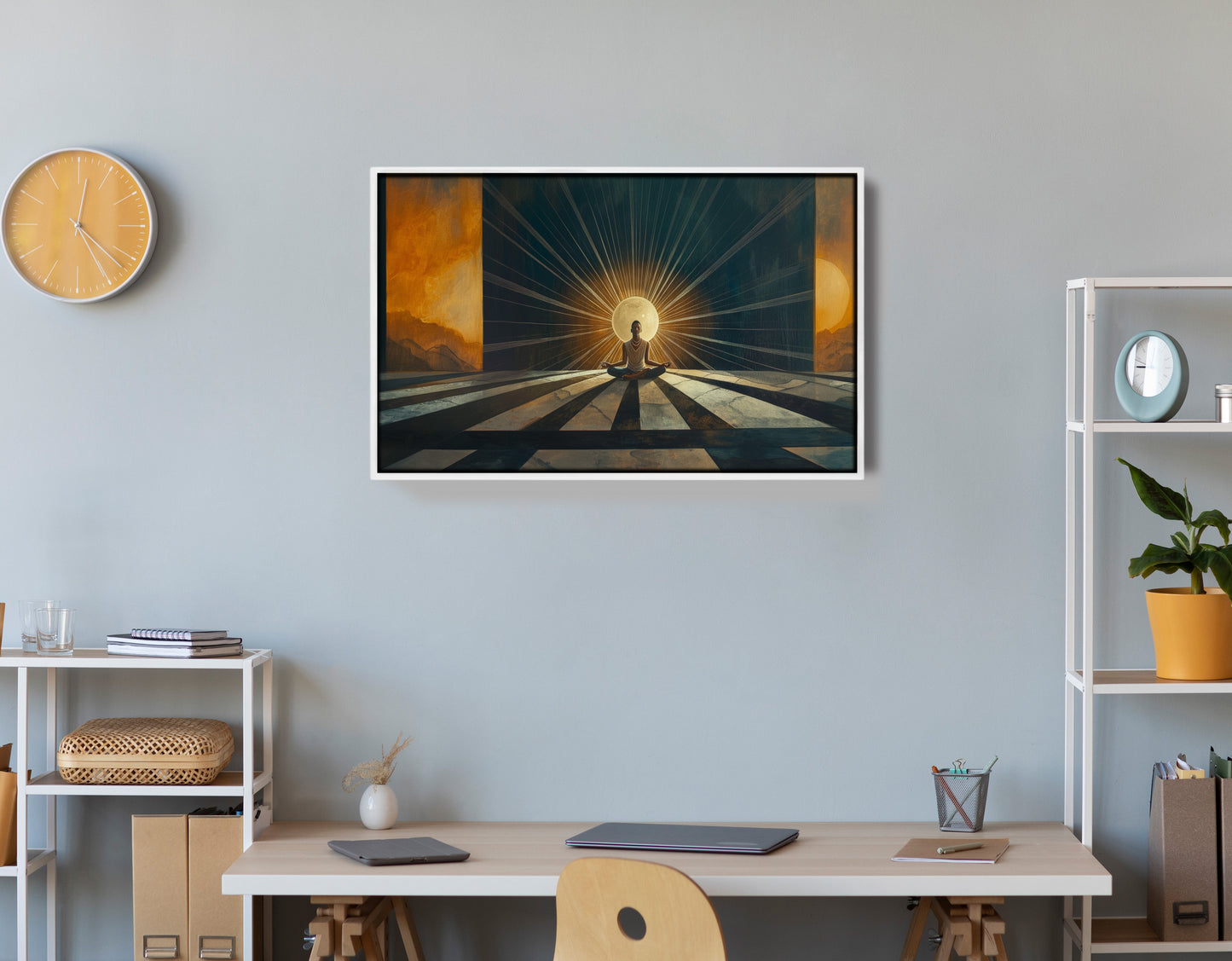 Black Woman Sunrise Meditation African American wall art view 66