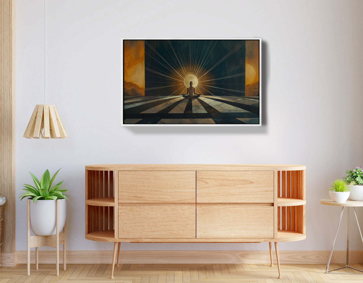 Black Woman Sunrise Meditation African American wall art view 62