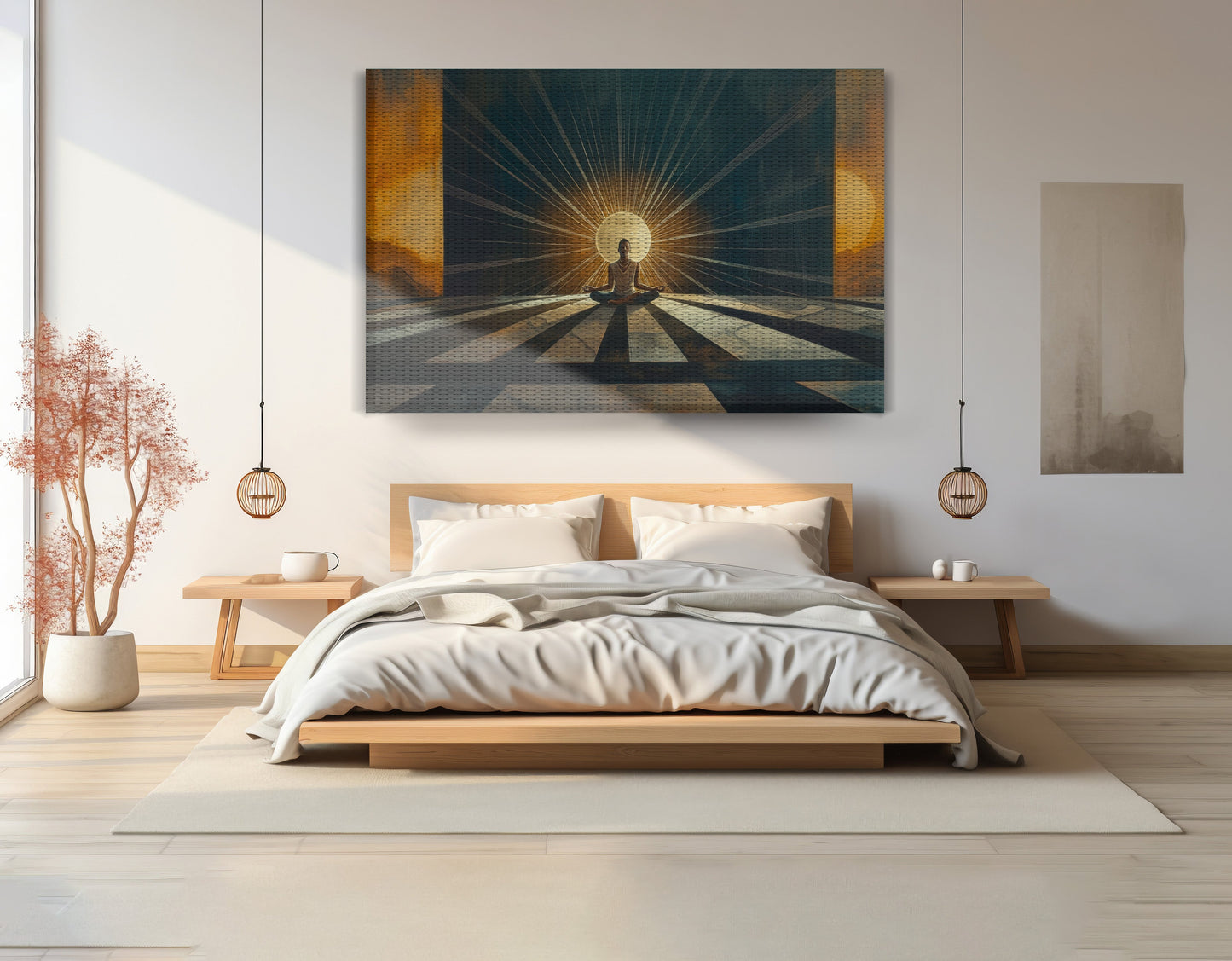 Black Woman Sunrise Meditation African American wall art view 15