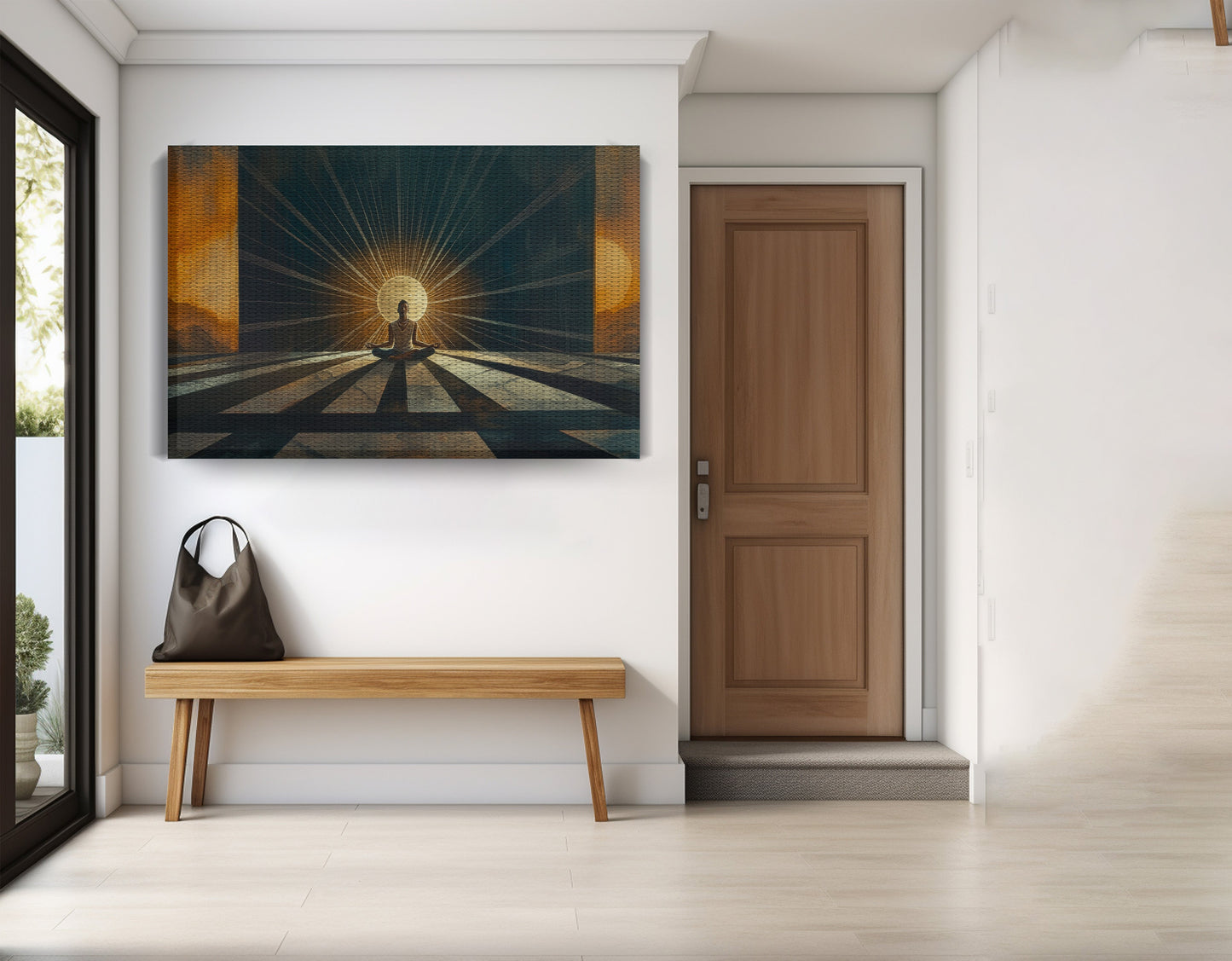 Black Woman Sunrise Meditation African American wall art view 17