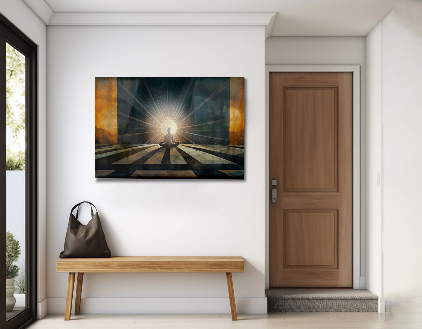 Black Woman Sunrise Meditation African American wall art view 23