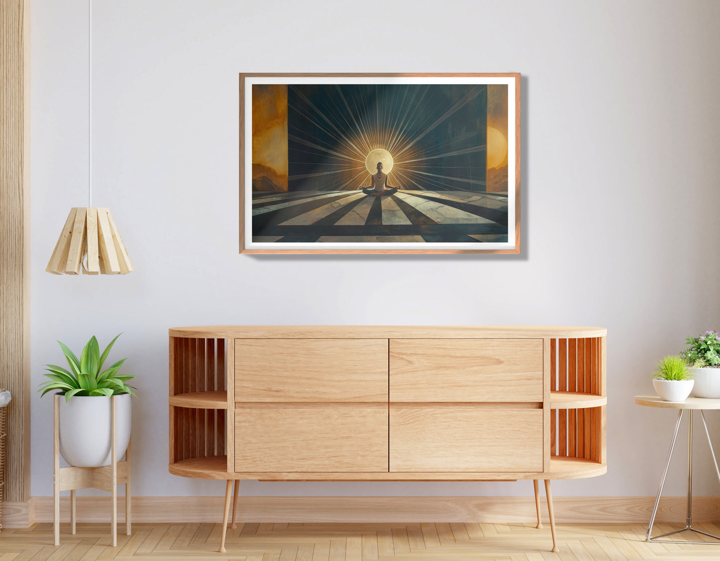 Black Woman Sunrise Meditation African American wall art view 80