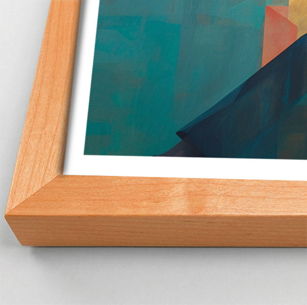 Black Man Reading Teal Abstract African American wall art view 82