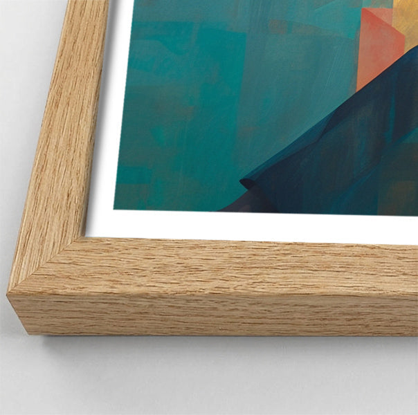 Black Man Reading Teal Abstract African American wall art view 76