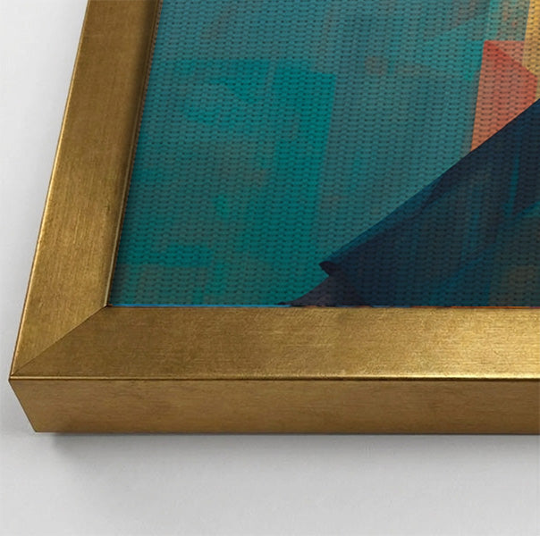 Black Man Reading Teal Abstract African American wall art view 40