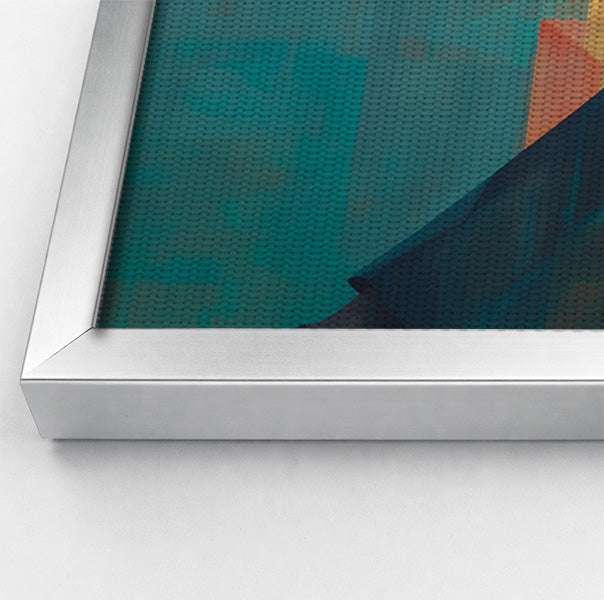 Black Man Reading Teal Abstract African American wall art view 58