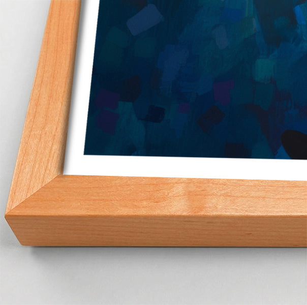 Black Man Reading Blue Abstract African American wall art view 82