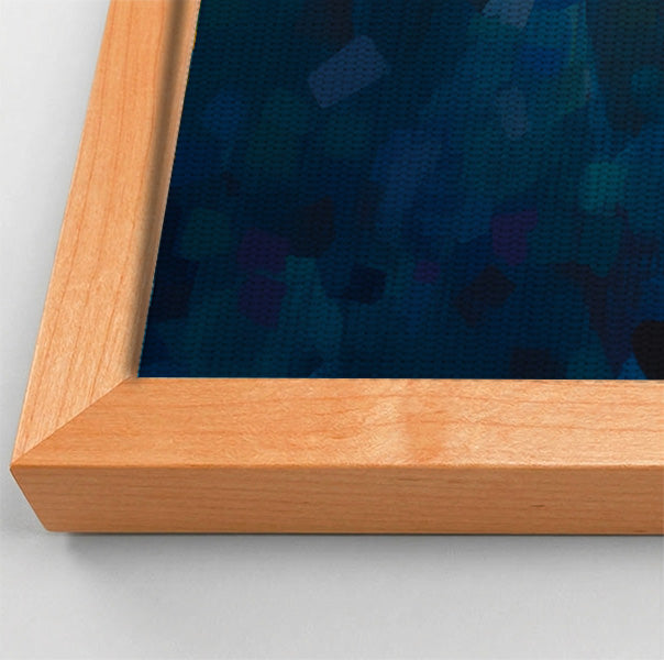 Black Man Reading Blue Abstract African American wall art view 46