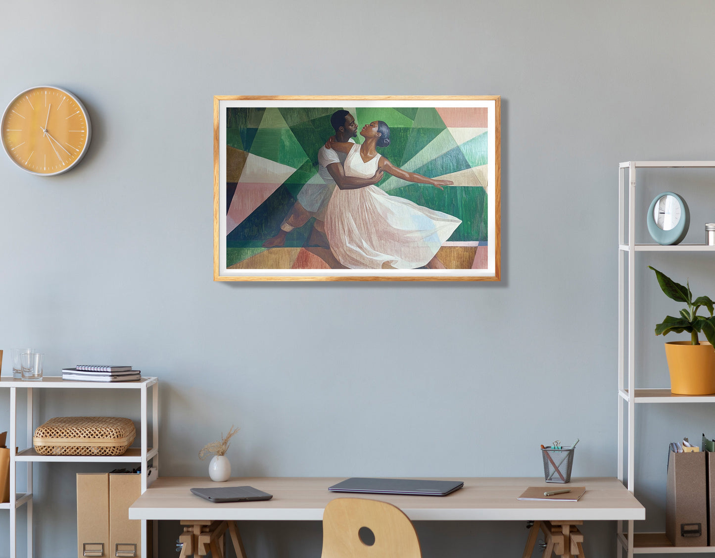 Black Woman Meditation Sun Rays African American wall art view 78