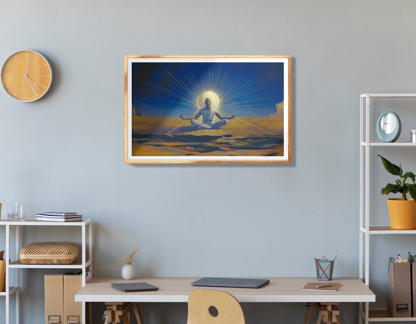 Black Man Reading Tree African American wall art view 78