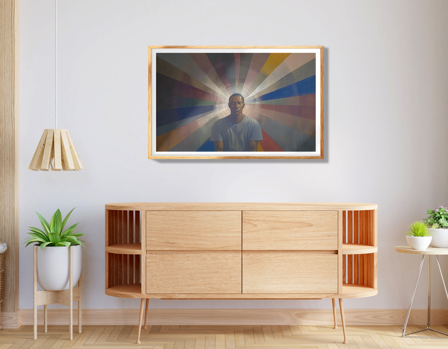 Black Woman Spiritual Meditation African American wall art view 74